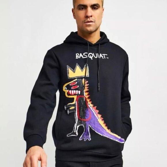 NEW Classic Jean Michel Basquiat Artwork Hoodie Pullover Sweater M - Picture 5 of 5
